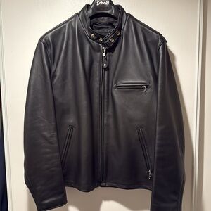 Schott Leather Steerhide Leather Motorcycle Jacket